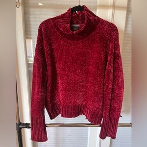 Red oversized sweater